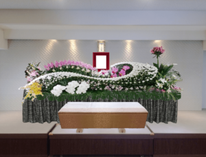 生野区葬儀　花祭壇2